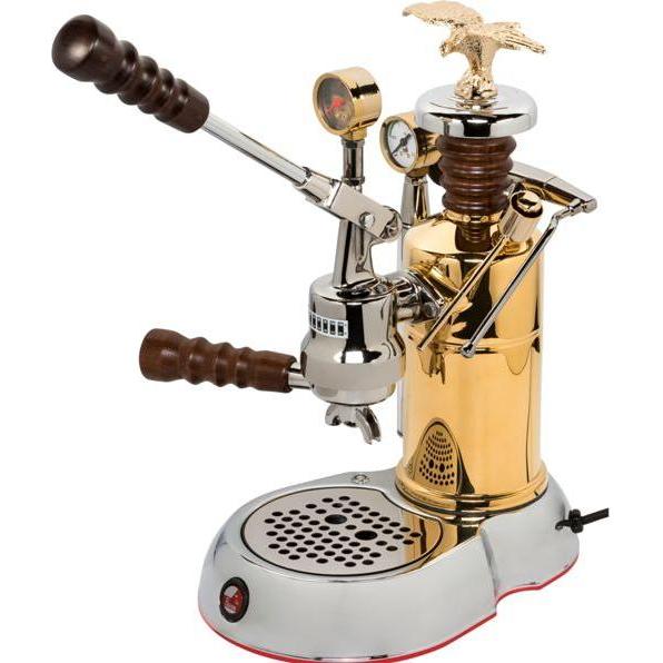 Thumbnail - La Pavoni LPLESC01EU, Espressomaschine Esperto Competente, Chrome/or, Siebträgermaschine, Gold