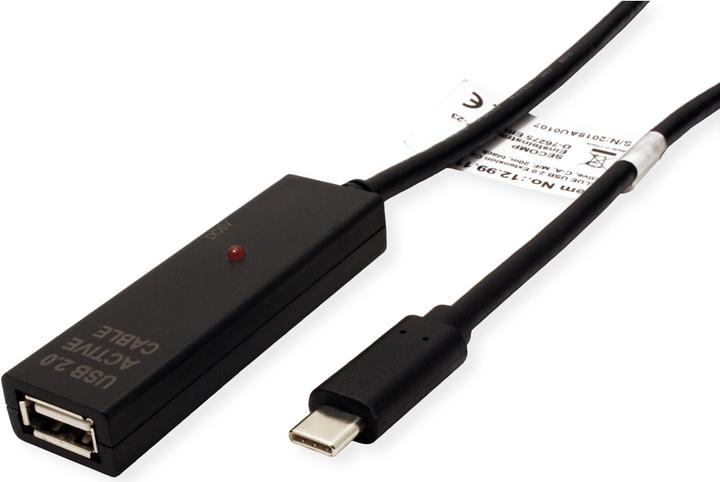 Actual product image Value USB 2.0 extension, active, with repeater, A-C, black, 10.0 m (10 m, USB 2.0)