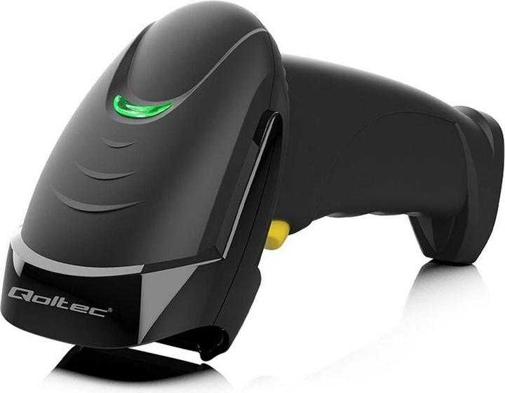 Actual product image Qoltec Laserowy czytnik kodów kreskowych 1D | 2D | czarny (1D barcodes, 2D barcodes, QR Code)