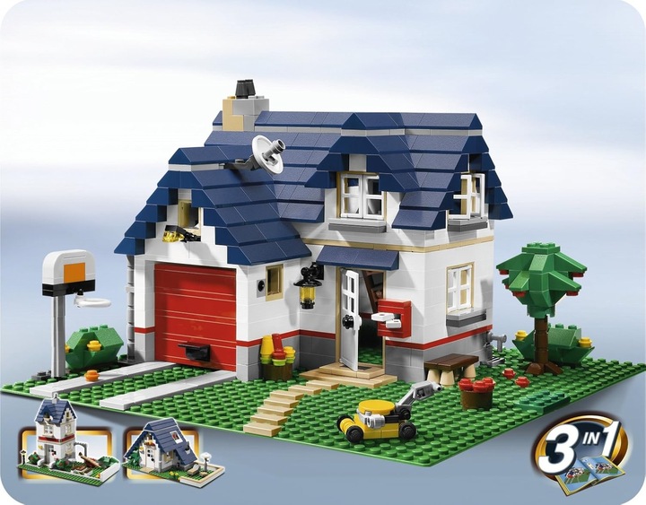 Immagine prodotto LEGO Casa con garage (5891, LEGO Creator 3-in-1)