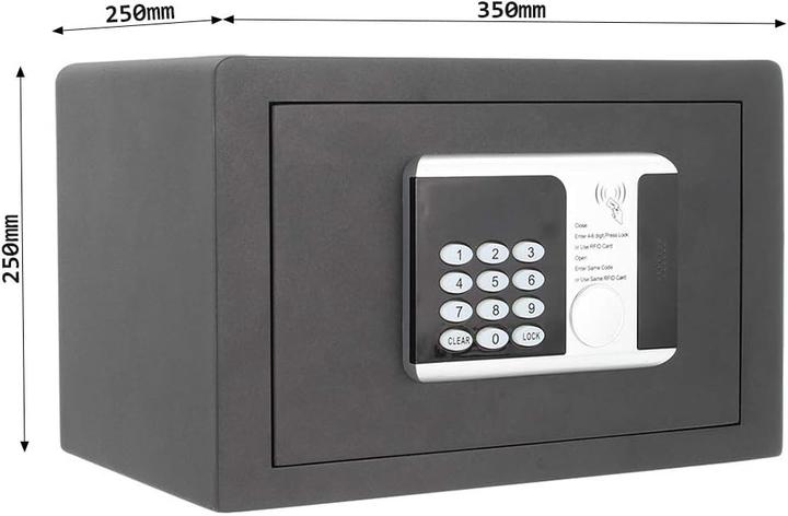 Immagine prodotto Rottner Cassaforte elettronica per mobili RFID 1 serratura elettronica (17 l)
