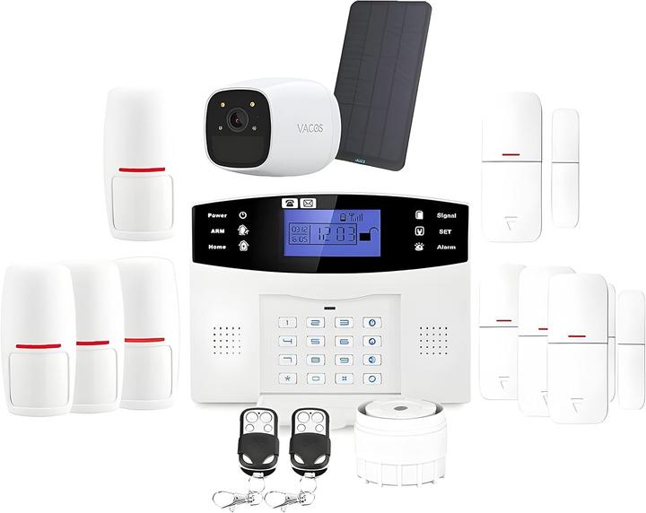 Actual product image LifeBox Connected Wireless Home Alarm Kit with Camera, 4 Detectors, 2 Remotes, and Siren