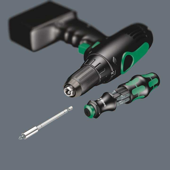 Image du produit Wera Kraftform Kompakt 28 B (PH2X 25mm, PH1 x 25 mm, Pz2x25mm, slot 1 x 5.5 x 25 mm, PZ 1 x 25, slot 1.2 x 6.5 x 25 mm)