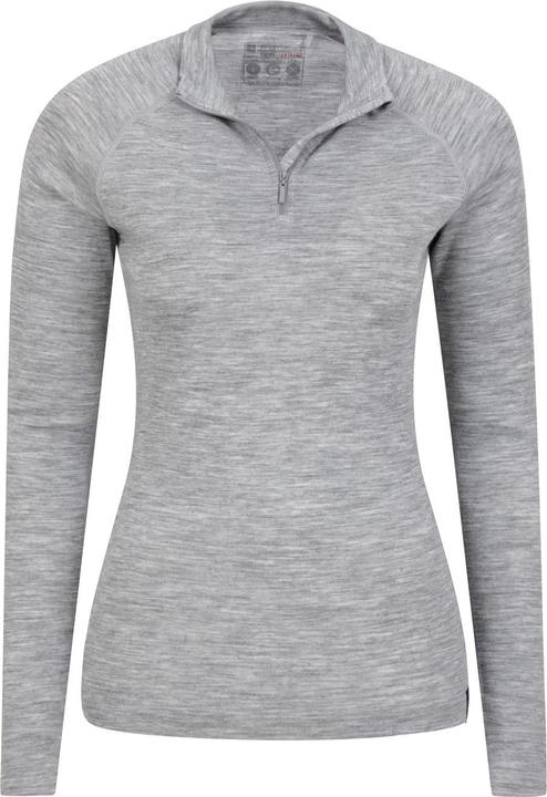 Immagine prodotto Mountain Warehouse Top termico donna/donna in lana merino con collo a cerniera (40)