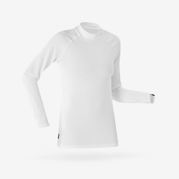 Wedze Sous-vêtement thermique de ski chaud et respirant femme, BL 500 blanc