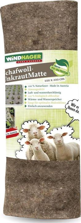 Actual product image Windhager Schafwoll-Unkrautschutzmatte