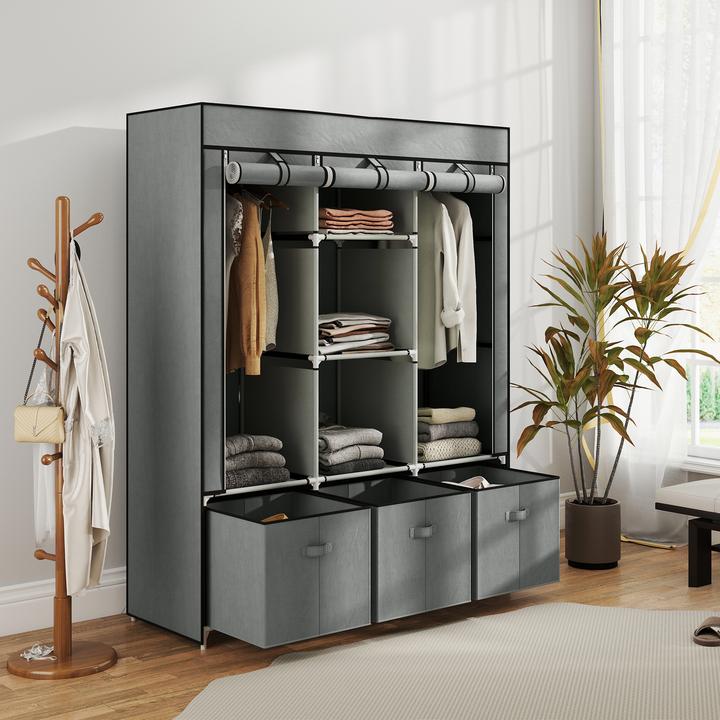 Image du produit Homcom Armoire en tissu (125 x 43 x 162,5 cm)