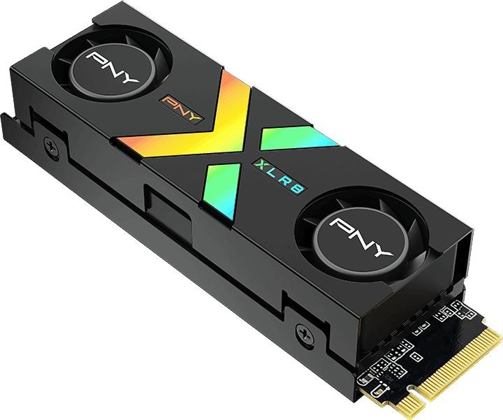 Image du produit PNY CS3150 XLR8 Gaming Epic-X 1TB SSD M.2 GEN5 NVMe RGB Heatsink (1000 Go, M.2 2280)