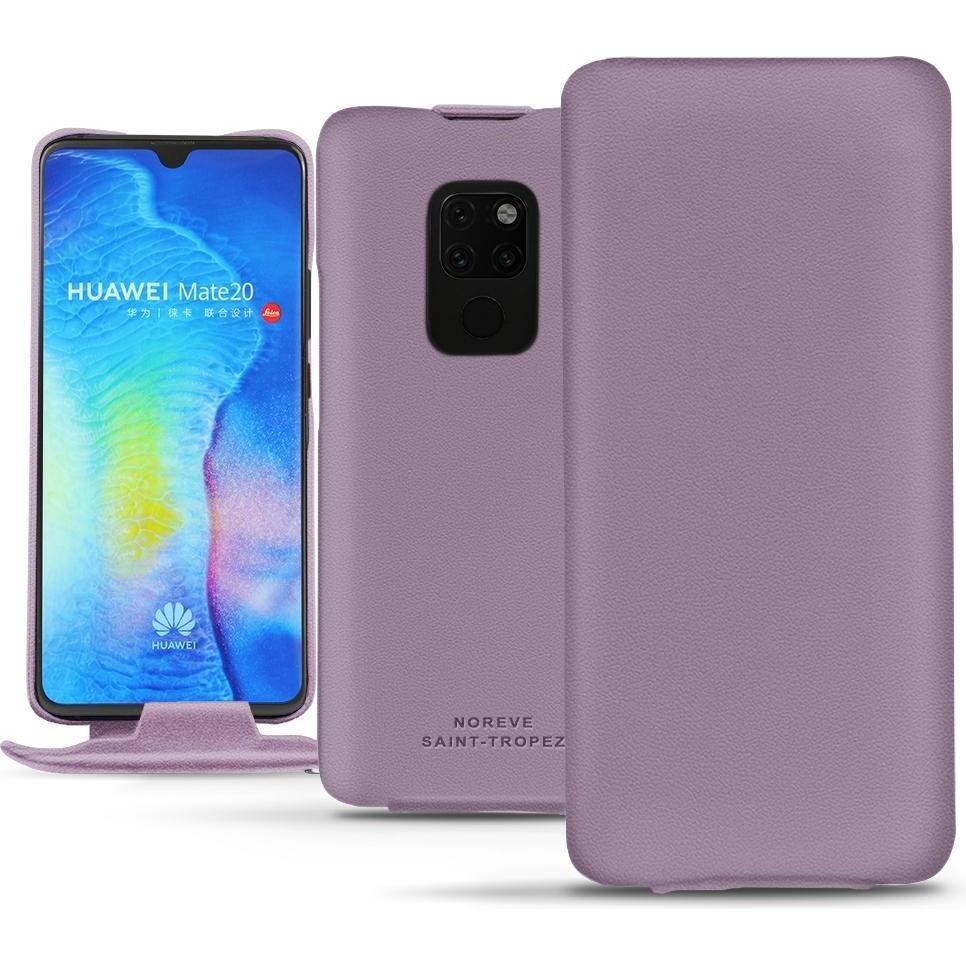Noreve Lederschutzhülle vertikal (Huawei Mate 20), Smartphone Hülle, Violett