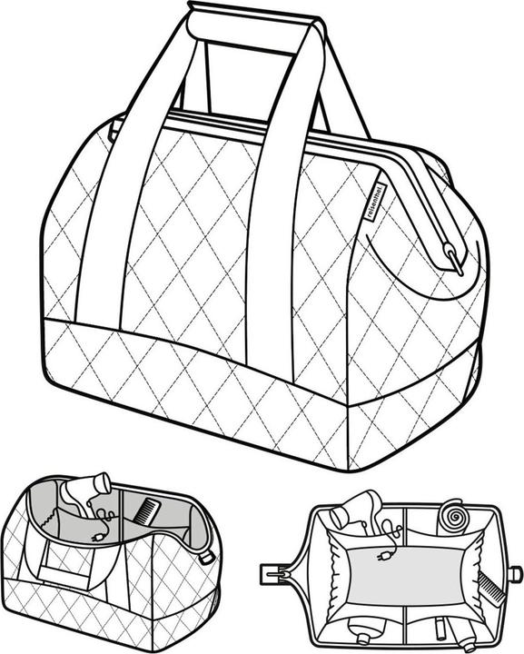 Actual product image reisenthel Shoulder Bag Allrounder M Rhombus midnight