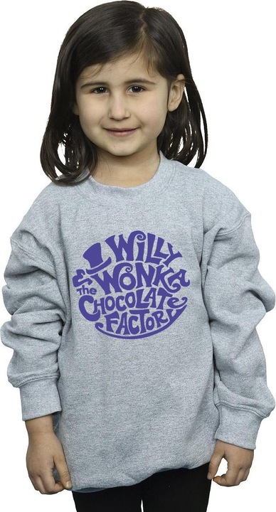 Immagine prodotto Willy Wonka & the Chocolate Factory Typed Logo Felpa Ragazze (128)