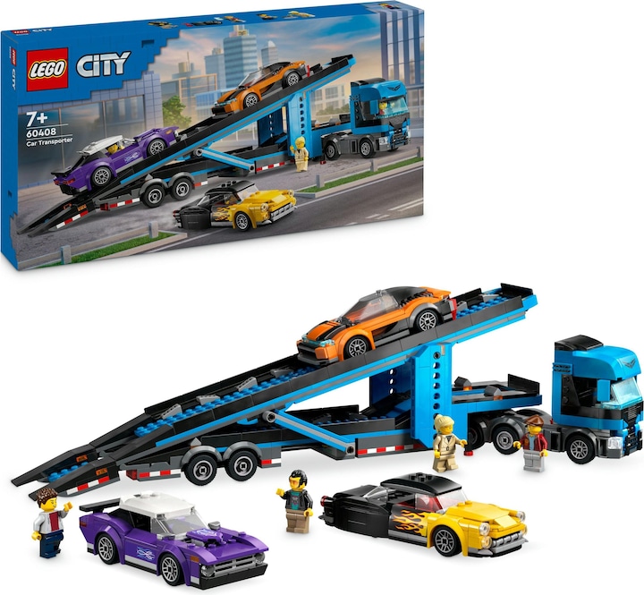 Produktbild LEGO Autotransporter mit Sportwagen (60408, LEGO City)