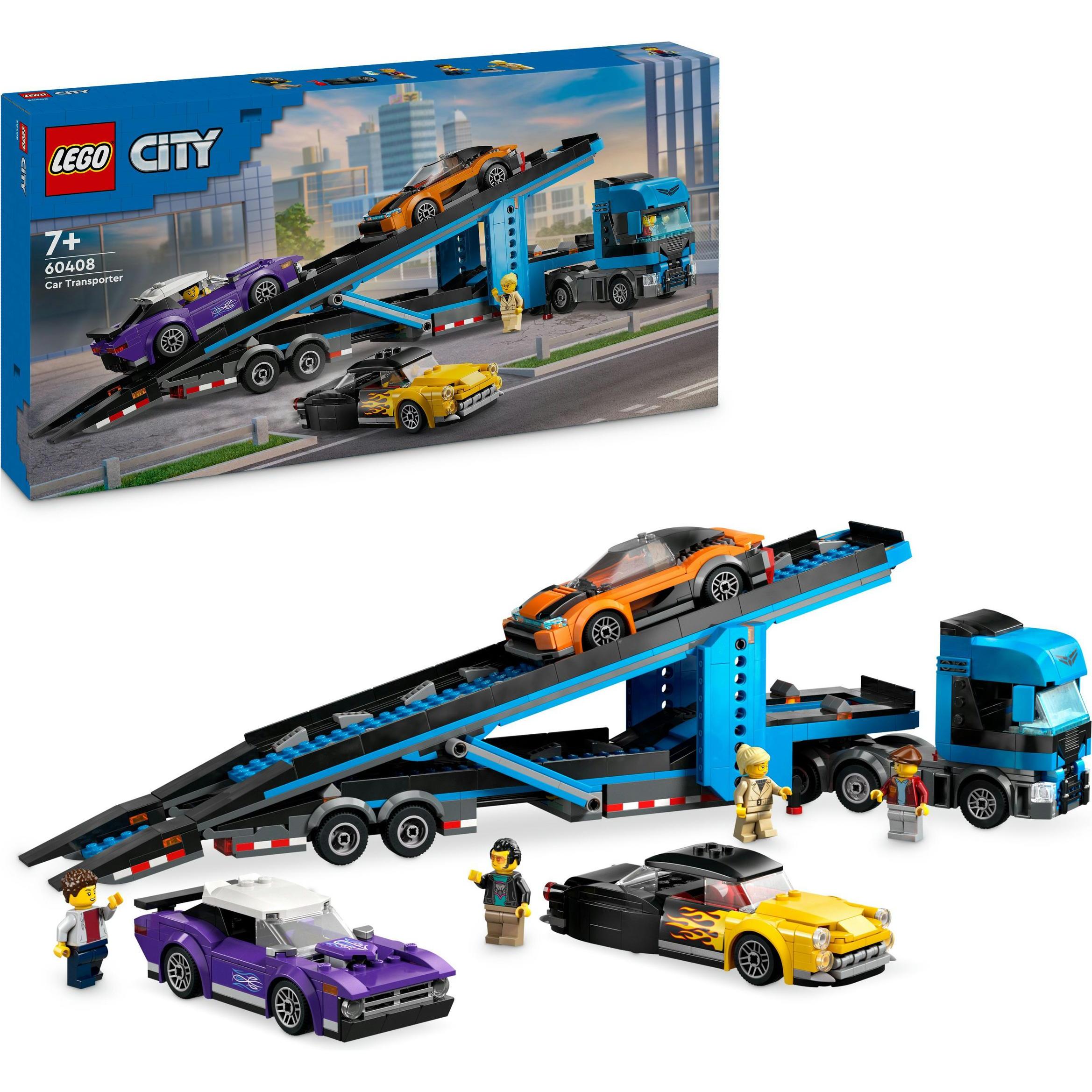 Thumbnail - LEGO Autotransporter mit Sportwagen (60408, LEGO City)
