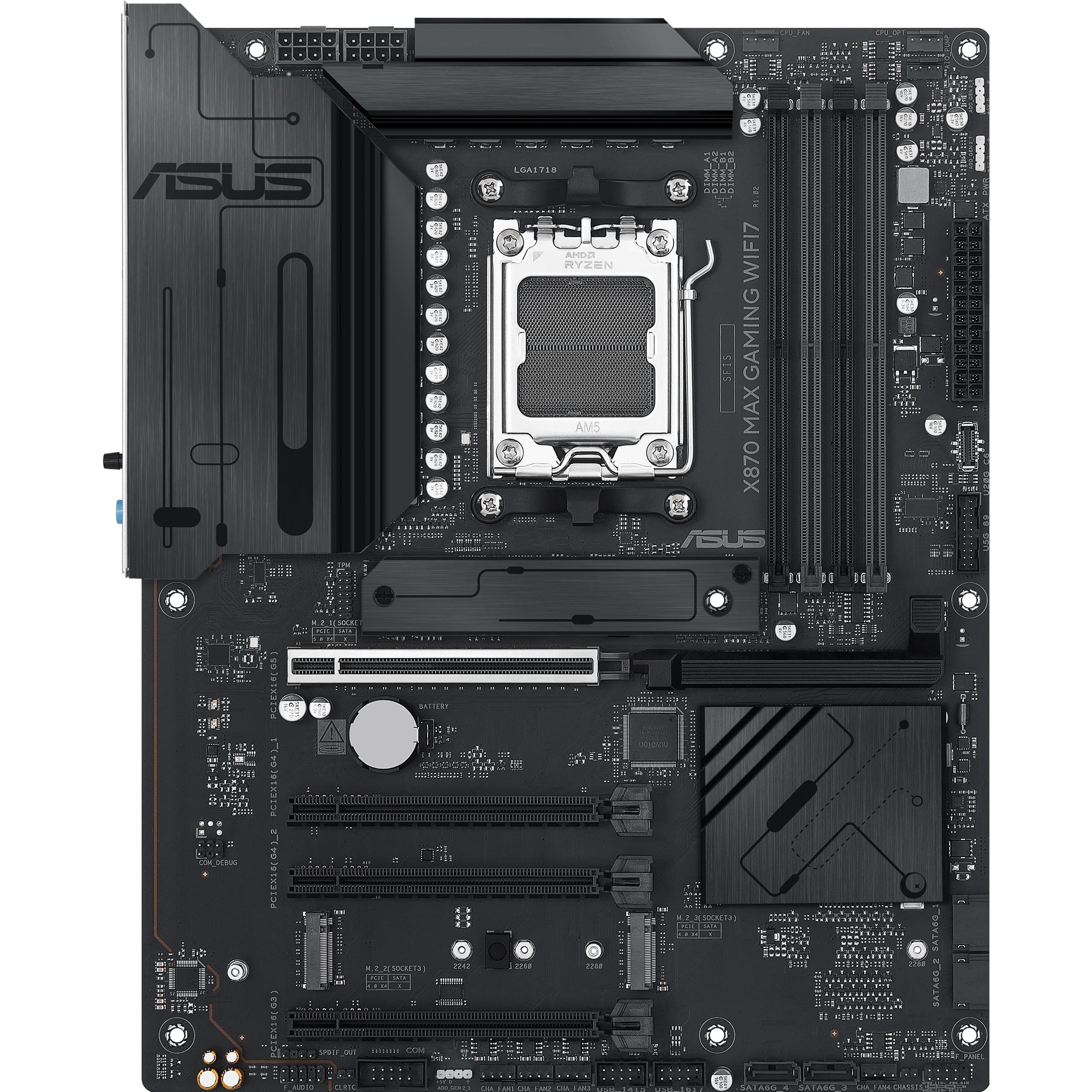 ASUS X870 Max Gaming WIFI7 (AM5, AMD X870, ATX), Mainboard
