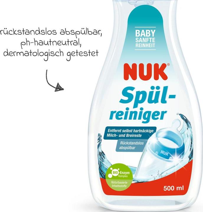 Productafbeelding NUK Spoelreiniger 500ml voor het reinigen van flessen en spenen (500 ml)
