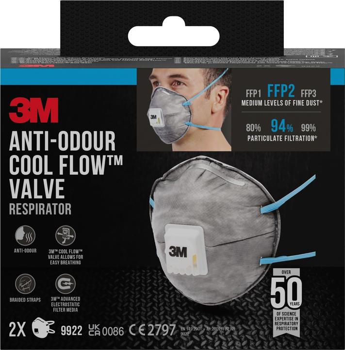 Produktbild 3M Atemschutzmaske, weiss (FFP2, 1 x)