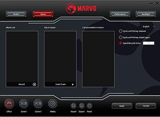 Actual product image Marvo M358 Mouse wire, black, 7200DPI, EOL (Cable)