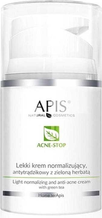 Apis Natural Cosmetics Apis Acne-Stop Light Normalizing Anti-Acne Cream Light Anti-Acne Normalizing Cream With Green Tea (50 ml)