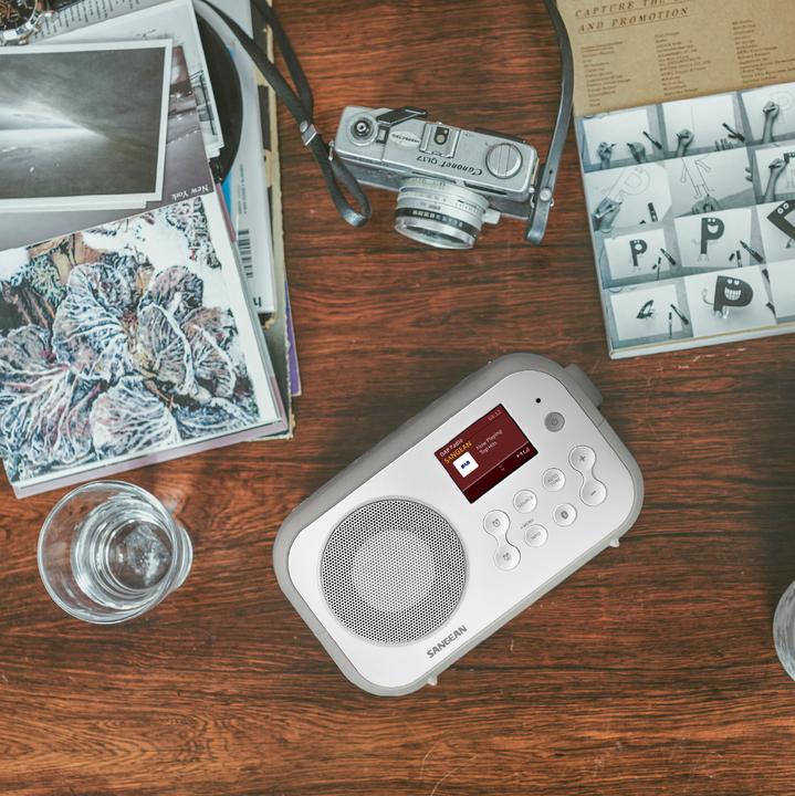 Image du produit Sangean DPR-42BT BLANC-GRIS (DAB+ DAB, FM, Bluetooth)