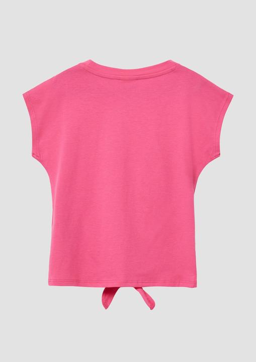 Produktbild S.Oliver T-Shirt T-Shirt mit Applikation und Knotendetail (116, 122)