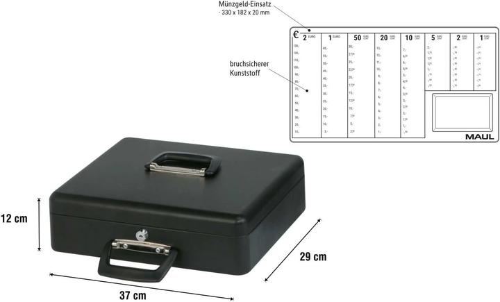 Produktbild Maul Geldkassette mit Euro-Zähl-