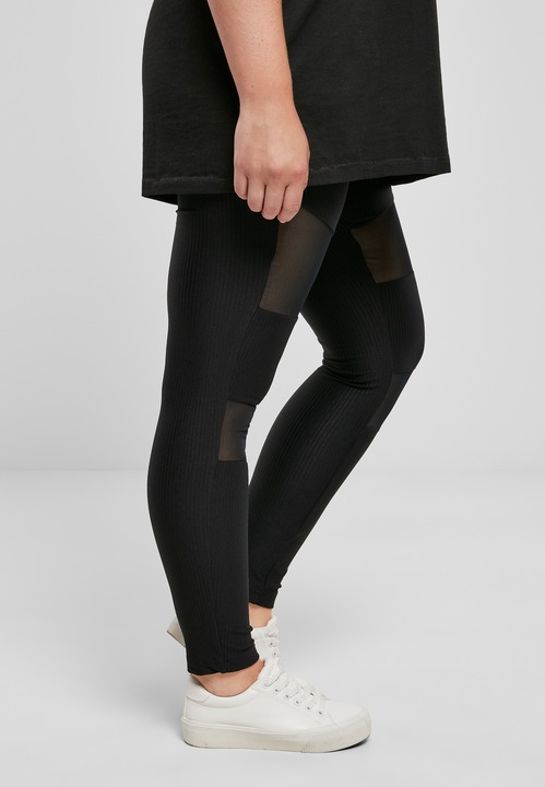 Immagine prodotto Urban Classics Leggings a costine Tech Mesh da donna (5XL)