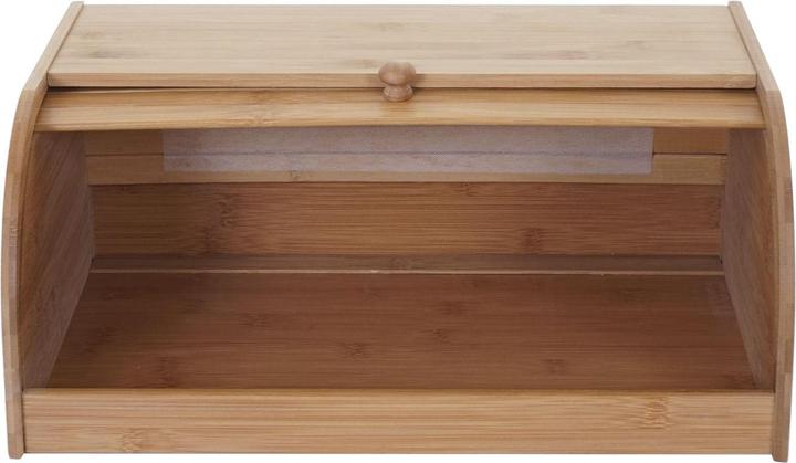 Actual product image Mendler Bread Bin, Bread Bin Bread Basket, Bamboo Rolling Lid - 17x40x28cm, without Drawer