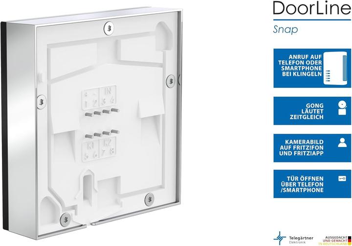Actual product image Doorline Snap Türklingel mit Kamera und WLAN-Bildübertragung (Wi-Fi)