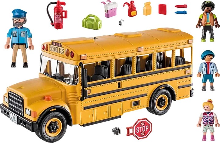 Productafbeelding Playmobil City Life Amerikaanse schoolbus - 70983 (70983, Playmobil Stadsleven)