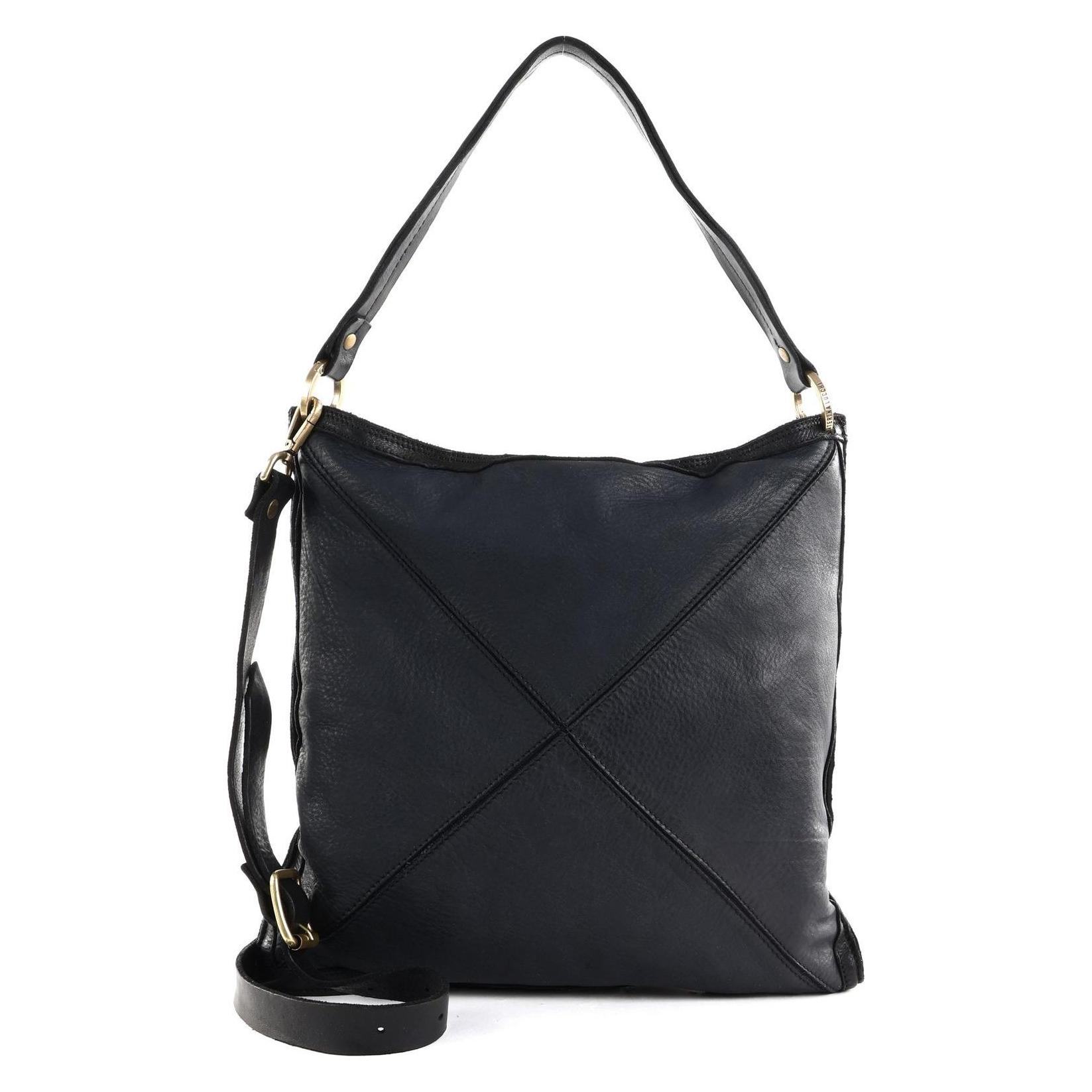 Caterina Lucchi, Damen, Handtasche, Ada Flat Bag, Schwarz