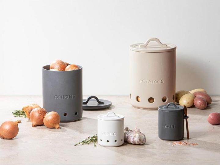 Produktbild Ladelle ESSENTIALS Knoblauch Topf anthrazit 10cm