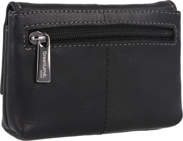 Immagine prodotto Greenland Nature Portachiavi in nappa nera RFID in pelle 11,5 cm