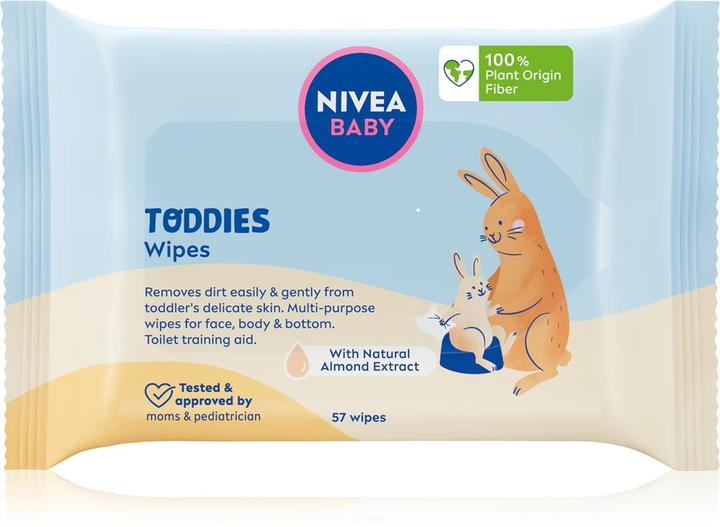 NIVEA Lingettes humides Baby Toddies 57Pcs. (1 x 1 pcs)