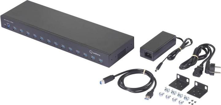 Actual product image Renkforce 483 mm (19") Rack Mount 13-Port USB 3.2 Gen 2 Hub 13 Port USB 3.2 Gen (USB-A, 13 ports)
