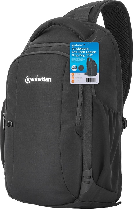 Produktbild Manhattan Amsterdam Anti-Diebstahl Laptop-Umhängetasche 13,3" (14 l)