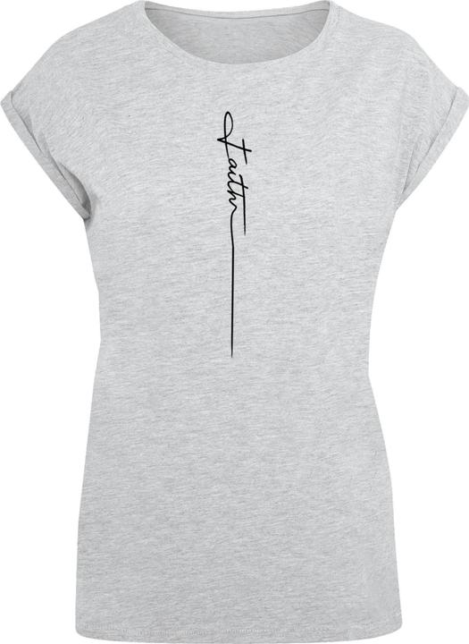 Produktbild Merchcode Ladies Faith Extended Shoulder Tee - 139215 (M)