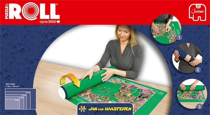 Produktbild JAN van Haasteren - Puzzel & Rol - Puzzelmat - Tot 3000 stukjes (3000 Teile)