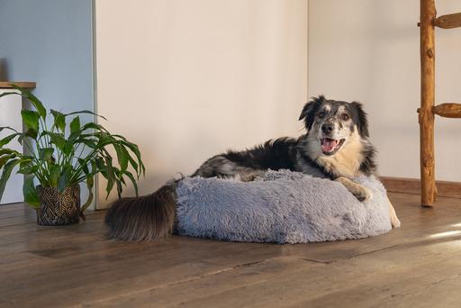 Actual product image Beeztees Bz Plusch Bed Yali Light Gray 7 (Dog)