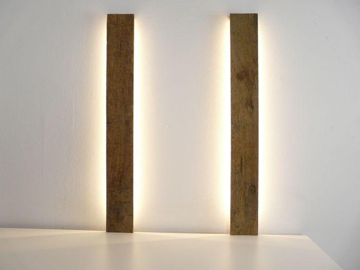 Produktbild Peka-Ideen Wandleuchte Spiegellampe Eiche Antikholz, 81cm (600 lm)