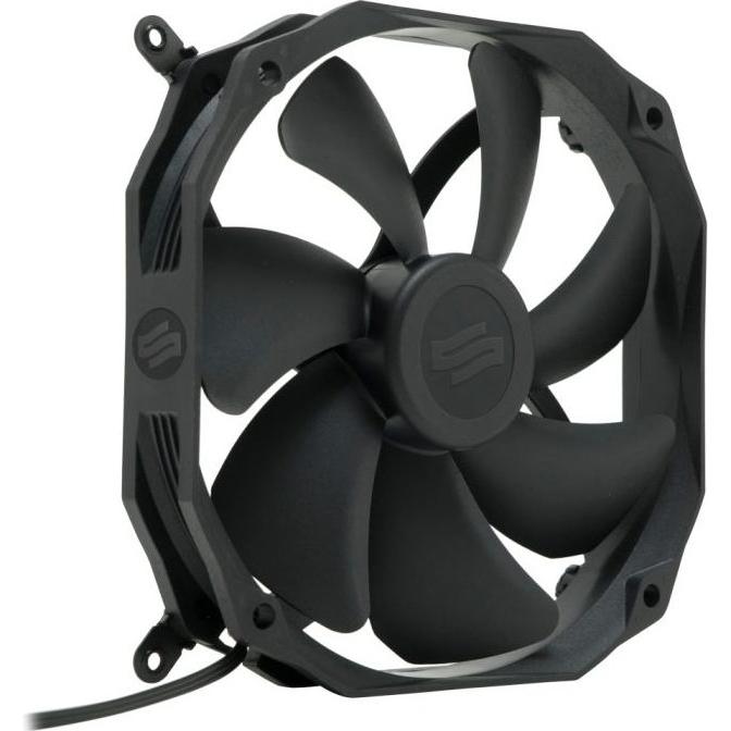 Silentium PC Sigma Pro 140 PWM Computergehäuse Ventilator (140 mm, 1 x), PC Lüfter, Schwarz