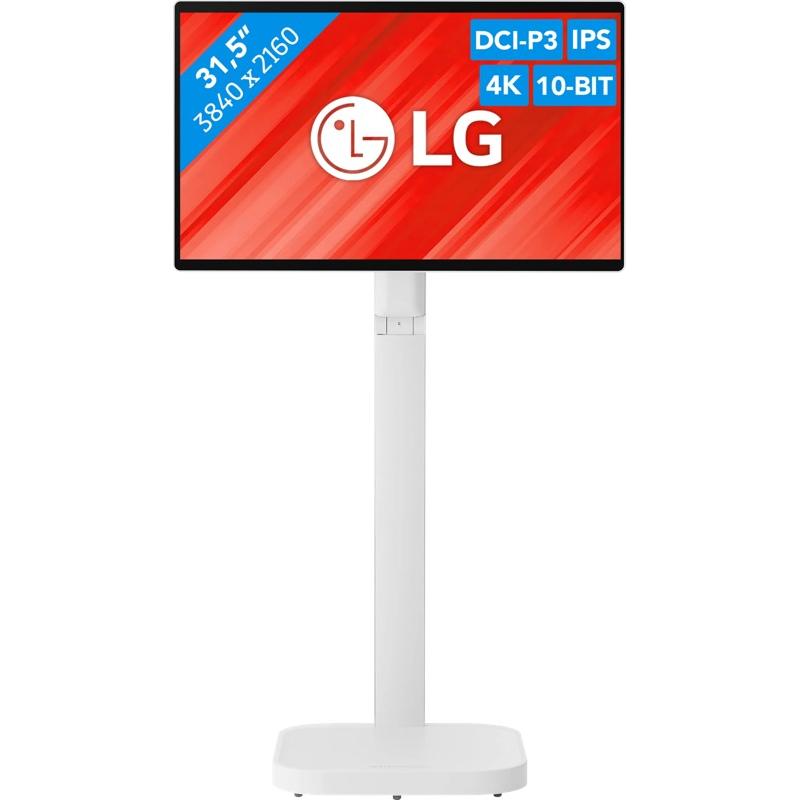 LG Smart Monitor Swing 32U889SA-W (3840 x 2160 Pixel, 31.50"), Monitor, Weiss