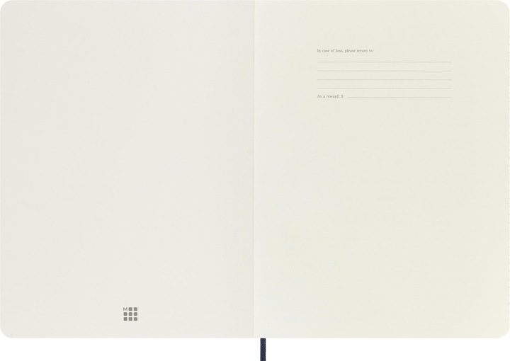 Actual product image Moleskine Notebook Soft Cover (19 x 25 cm, Lined, Soft cover)