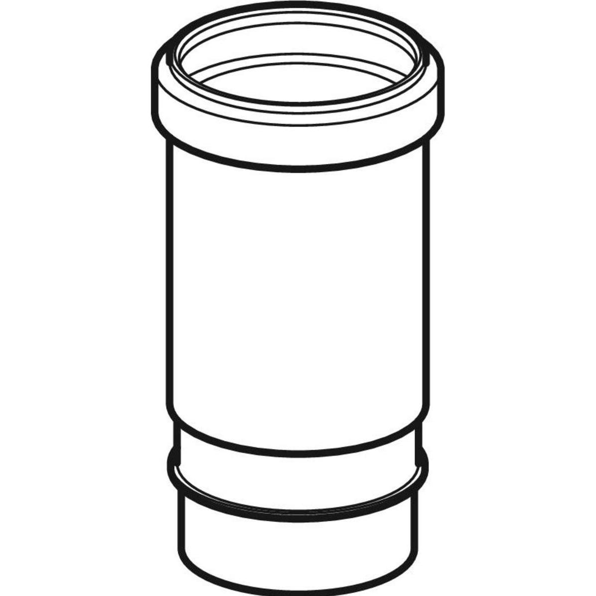 Thumbnail - Geberit, Zubehör Sanitärinstallation, 63 mm Langmuffe sort PEH