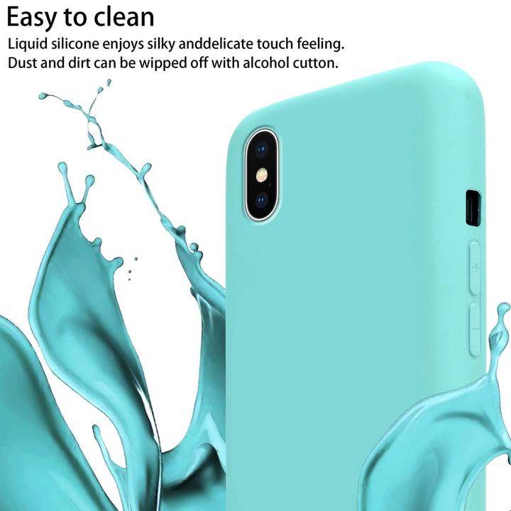 Actual product image Cadorabo TPU Cover Mobile Phone Chain Liquid (Apple iPhone X)