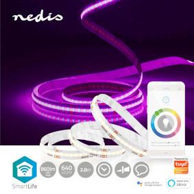 Actual product image Nedis SmartLife LED Strip Wi-Fi, 2m - White (White, 200 cm, Indoor)