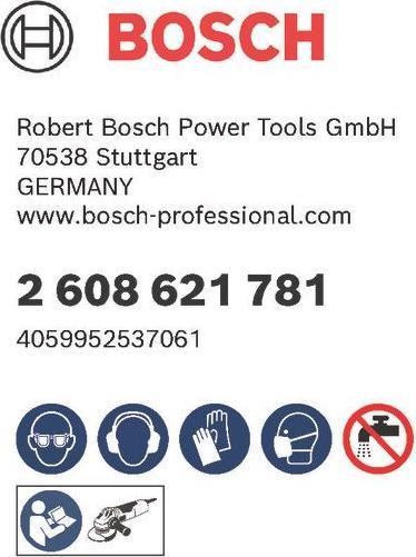 Actual product image Bosch Professional Zubehör Expert R781 Prisma Ceramic fiber disc, X-LOCK, 115 mm, 22.23 mm, G 80, 5 pcs. (G80)