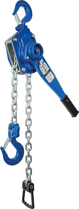 Actual product image Planeta PLX-III ratchet chain hoist, standard lifting height 1.5 m, max. load 3000 kg.