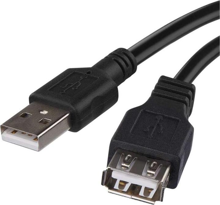 Actual product image Emos USB cable 2.0 A plug - A socket 2m (2 m, USB 2.0)