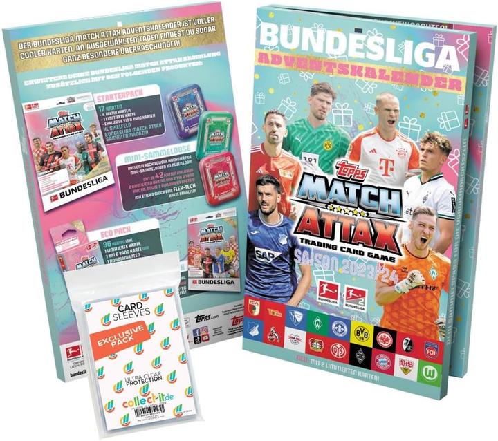 Pokémon Bundesliga 2023/24 Adventskalender Bundle mit Sammelkartenhüllen