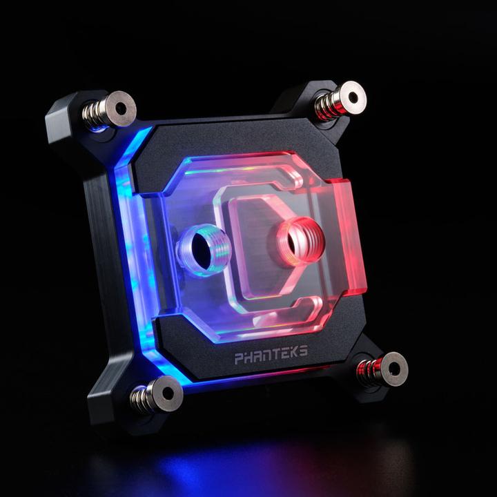 Actual product image Phanteks C370I CPU Water Cooler, ARGB, Acrylic - Black